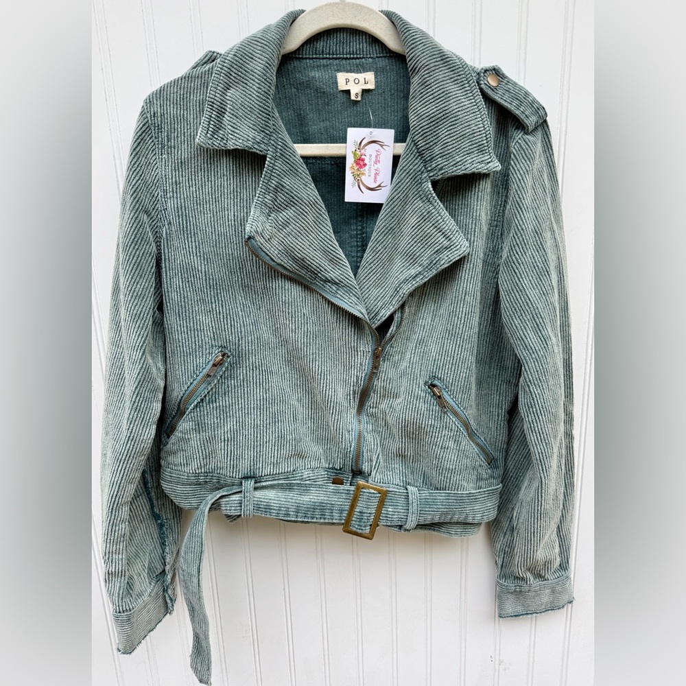 POL Corduroy Moto Style Jacket‎ Festival Boho Moto - Picture 2 of 10